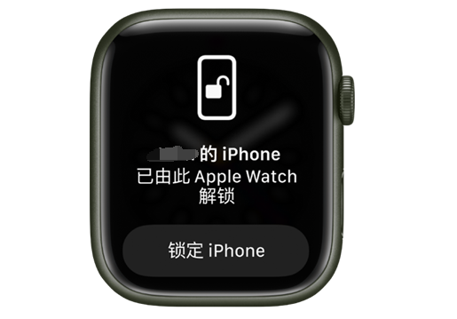 漠河苹果手机维修分享用 AppleWatch 解锁配备面容 ID 的 iPhone方法 